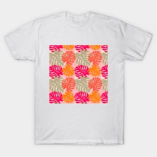 Tropical monstera pattern T-Shirt